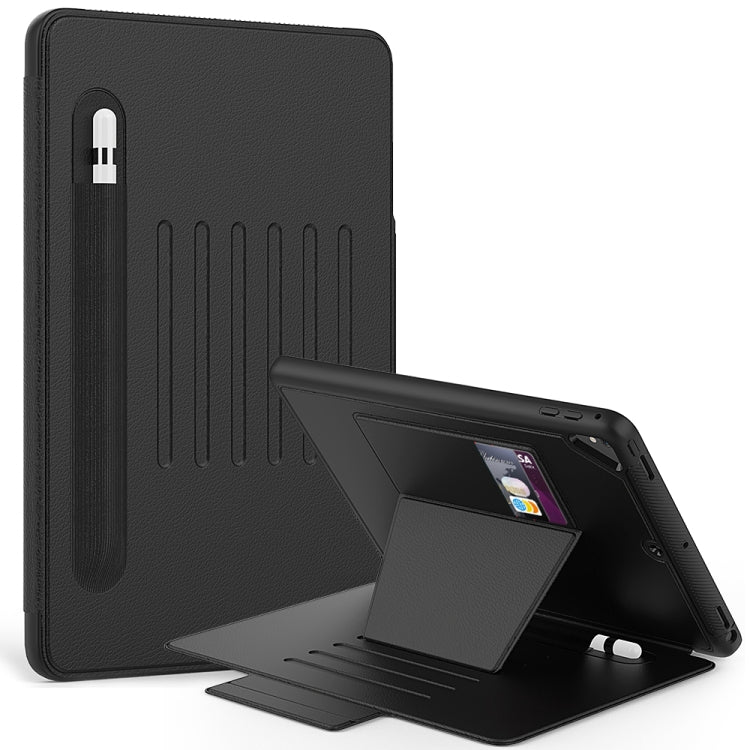 For iPad 9.7 Multifunctional Tablet PC Protective Leather Case with Bracket & Card Slots & Pen Slot & Wake-up / Sleep Function