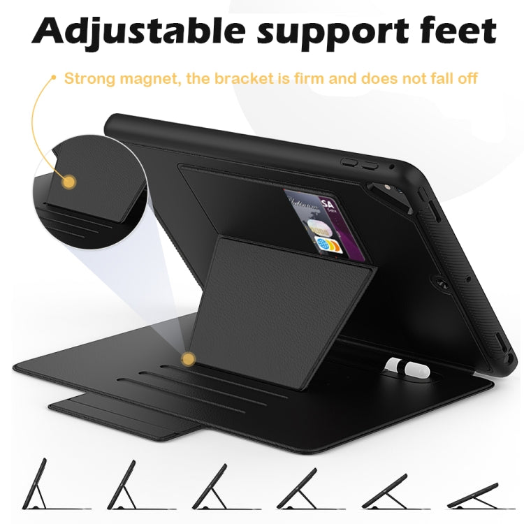 For iPad 9.7 Multifunctional Tablet PC Protective Leather Case with Bracket & Card Slots & Pen Slot & Wake-up / Sleep Function