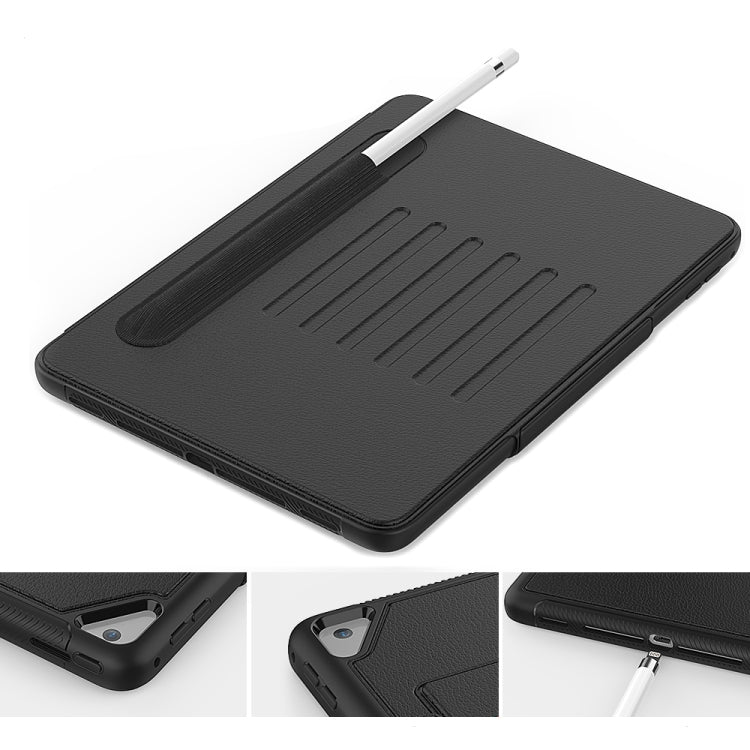 For iPad 9.7 Multifunctional Tablet PC Protective Leather Case with Bracket & Card Slots & Pen Slot & Wake-up / Sleep Function