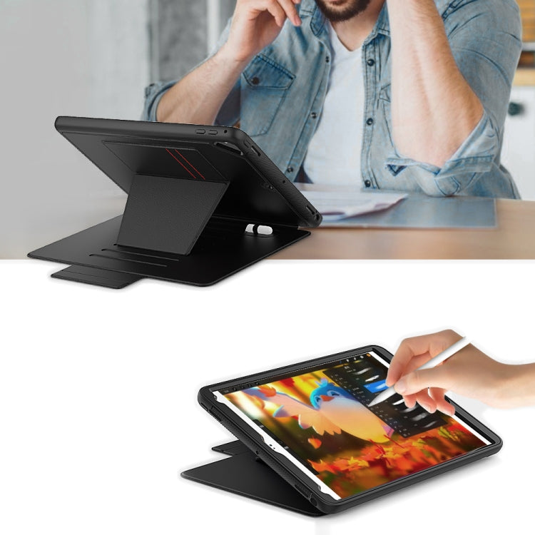 For iPad 9.7 Multifunctional Tablet PC Protective Leather Case with Bracket & Card Slots & Pen Slot & Wake-up / Sleep Function
