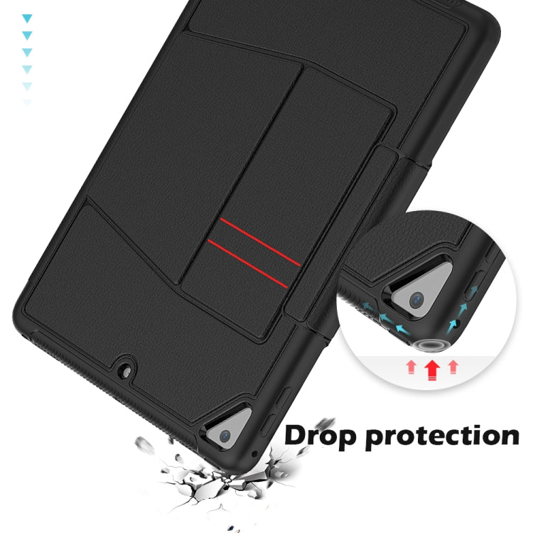 For iPad 9.7 Multifunctional Tablet PC Protective Leather Case with Bracket & Card Slots & Pen Slot & Wake-up / Sleep Function
