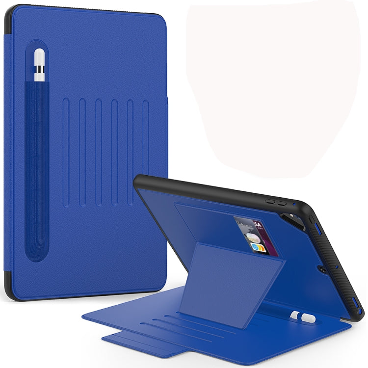 For iPad 9.7 Multifunctional Tablet PC Protective Leather Case with Bracket & Card Slots & Pen Slot & Wake-up / Sleep Function