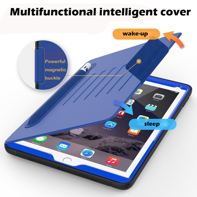 For iPad 9.7 Multifunctional Tablet PC Protective Leather Case with Bracket & Card Slots & Pen Slot & Wake-up / Sleep Function