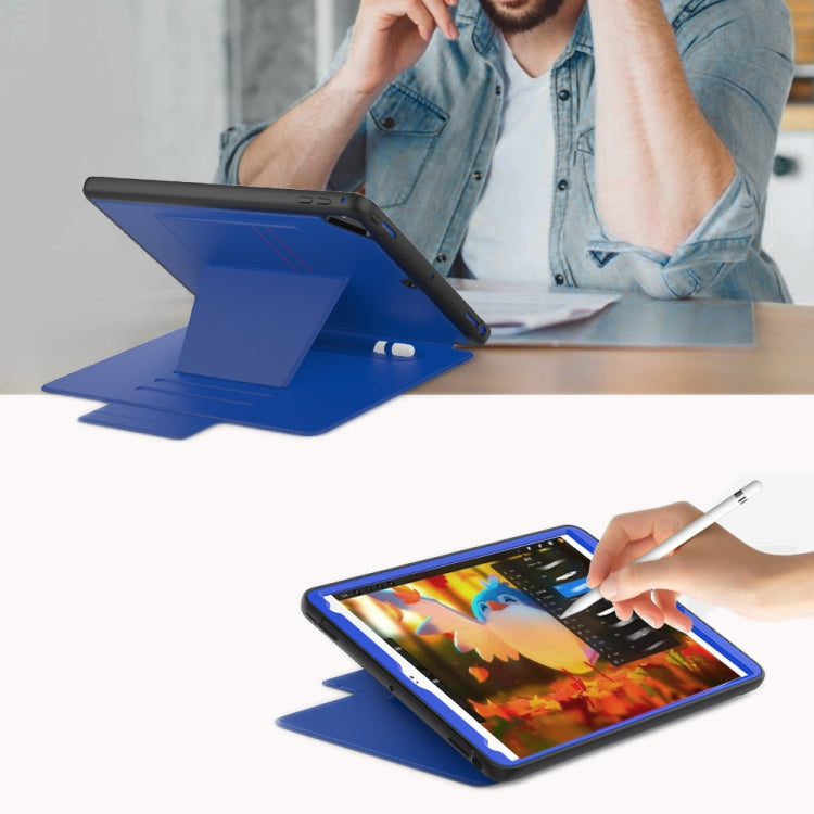 For iPad 9.7 Multifunctional Tablet PC Protective Leather Case with Bracket & Card Slots & Pen Slot & Wake-up / Sleep Function
