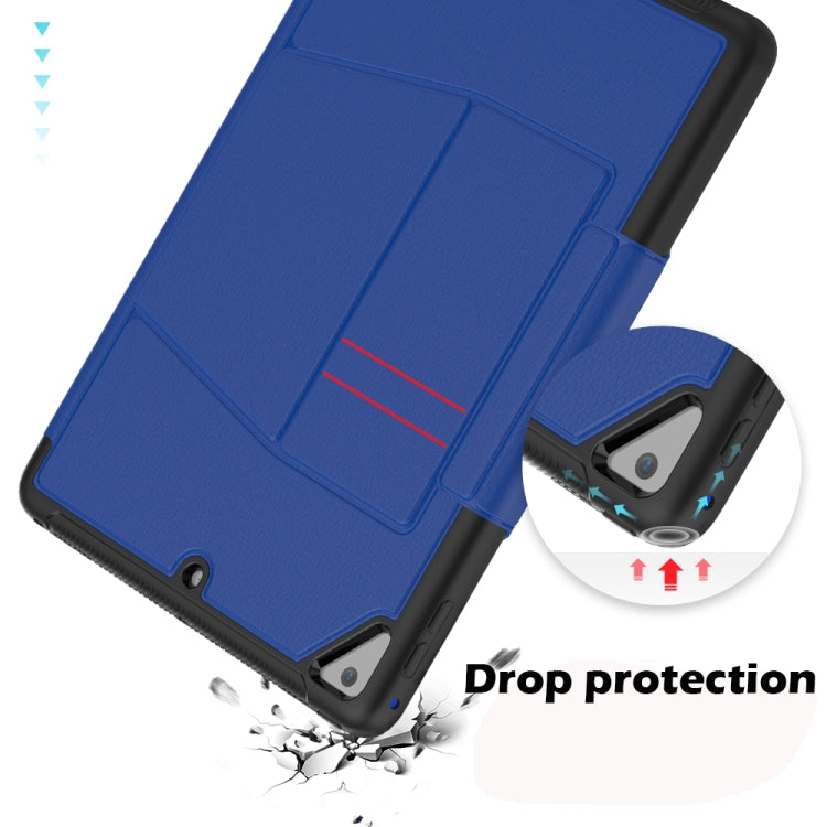 For iPad 9.7 Multifunctional Tablet PC Protective Leather Case with Bracket & Card Slots & Pen Slot & Wake-up / Sleep Function