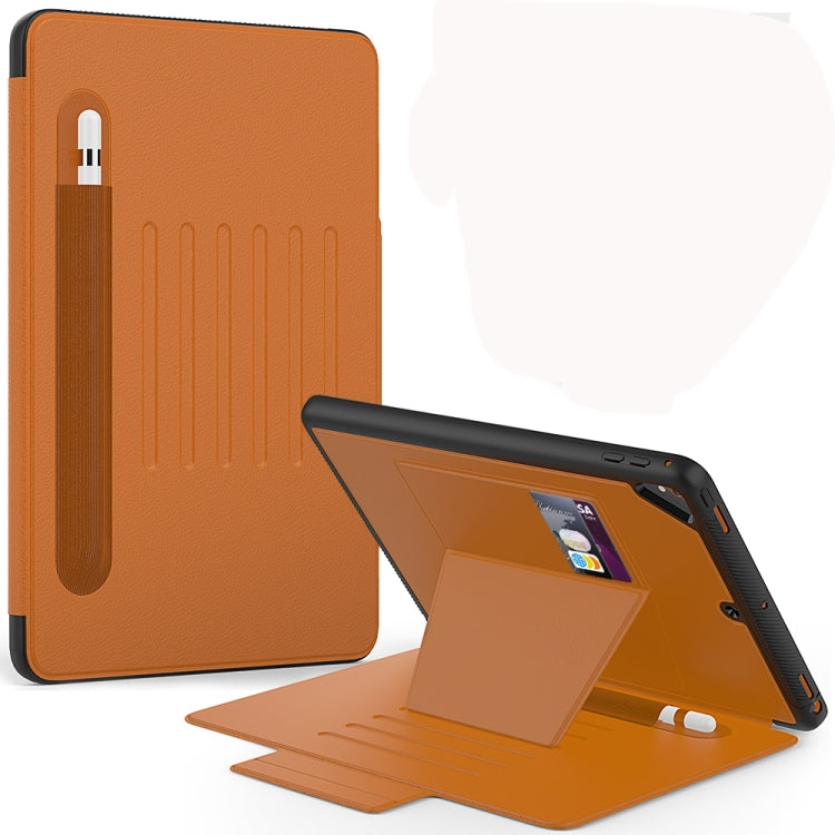 For iPad 9.7 Multifunctional Tablet PC Protective Leather Case with Bracket & Card Slots & Pen Slot & Wake-up / Sleep Function