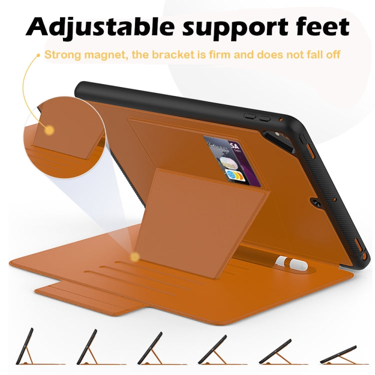 For iPad 9.7 Multifunctional Tablet PC Protective Leather Case with Bracket & Card Slots & Pen Slot & Wake-up / Sleep Function