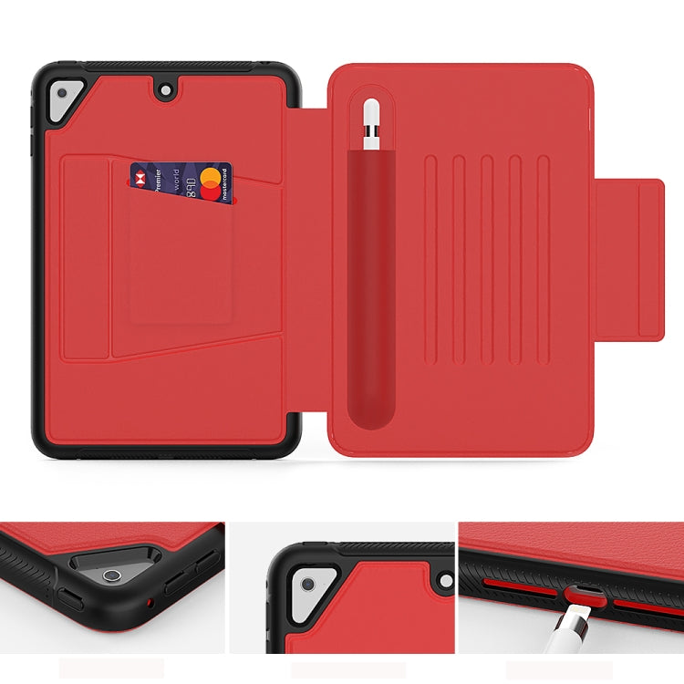 For iPad Mini 5 Multifunctional Tablet PC Protective Leather Case with Bracket & Card Slots & Pen Slot & Wake-up / Sleep Function