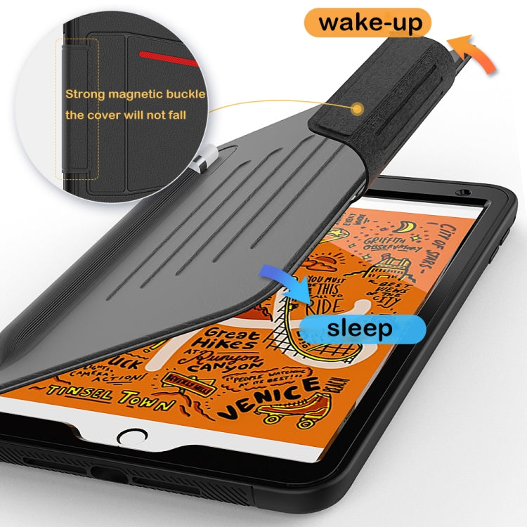 For iPad Mini 5 Multifunctional Tablet PC Protective Leather Case with Bracket & Card Slots & Pen Slot & Wake-up / Sleep Function