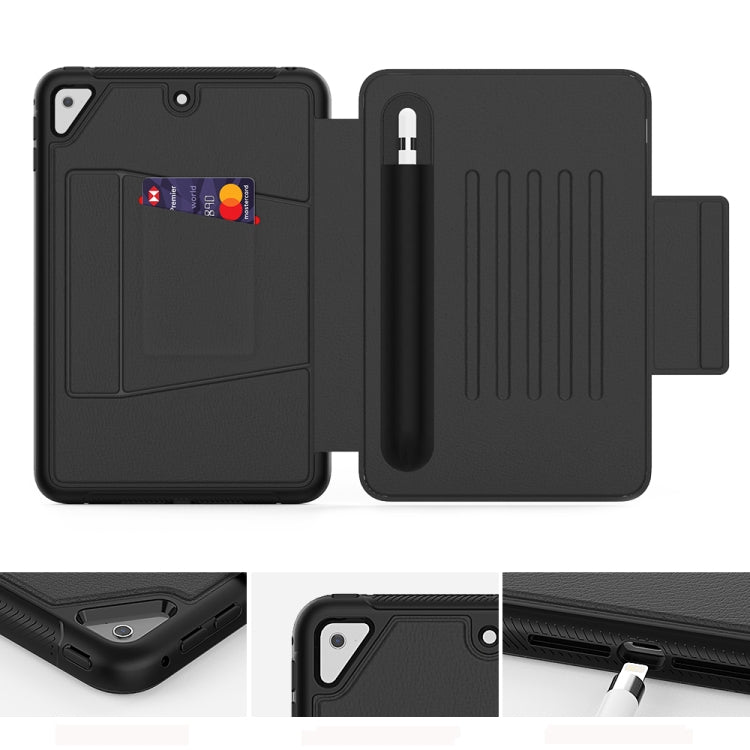 For iPad Mini 5 Multifunctional Tablet PC Protective Leather Case with Bracket & Card Slots & Pen Slot & Wake-up / Sleep Function
