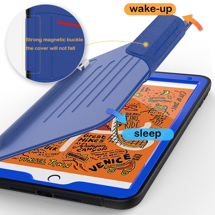 For iPad Mini 5 Multifunctional Tablet PC Protective Leather Case with Bracket & Card Slots & Pen Slot & Wake-up / Sleep Function