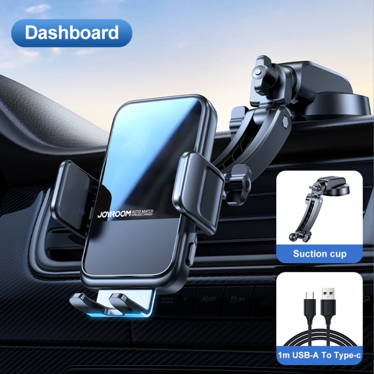 JOYROOM JR-ZS298 Auto Match Dashboard Wireless Car Charger Holder(Black)