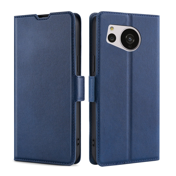 For Sharp Aquos Sense7 Ultra-thin Voltage Side Buckle Leather Phone Case