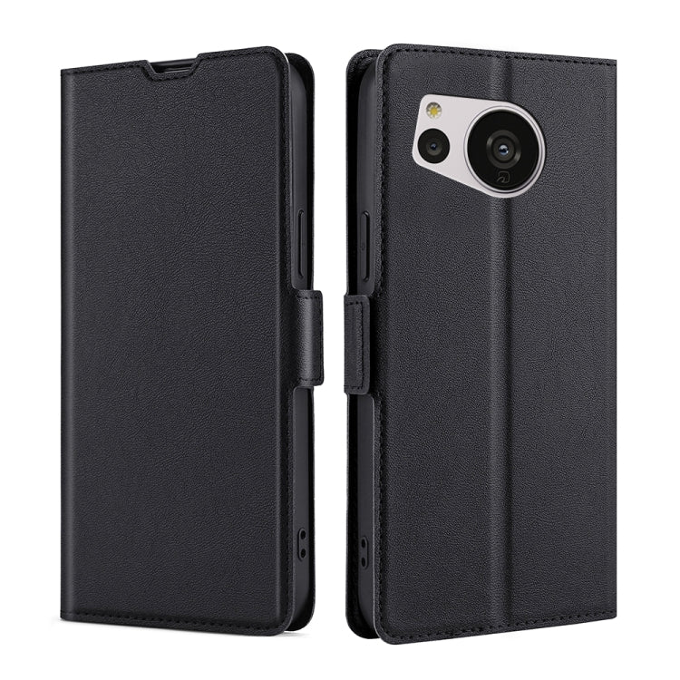 For Sharp Aquos Sense7 Ultra-thin Voltage Side Buckle Leather Phone Case