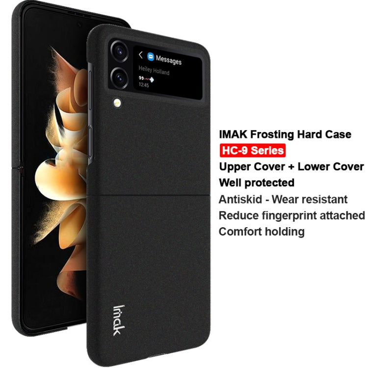 For Samsung Galaxy Z Flip4 imak HC-9 Series Frosted Hard Phone Case(Black)
