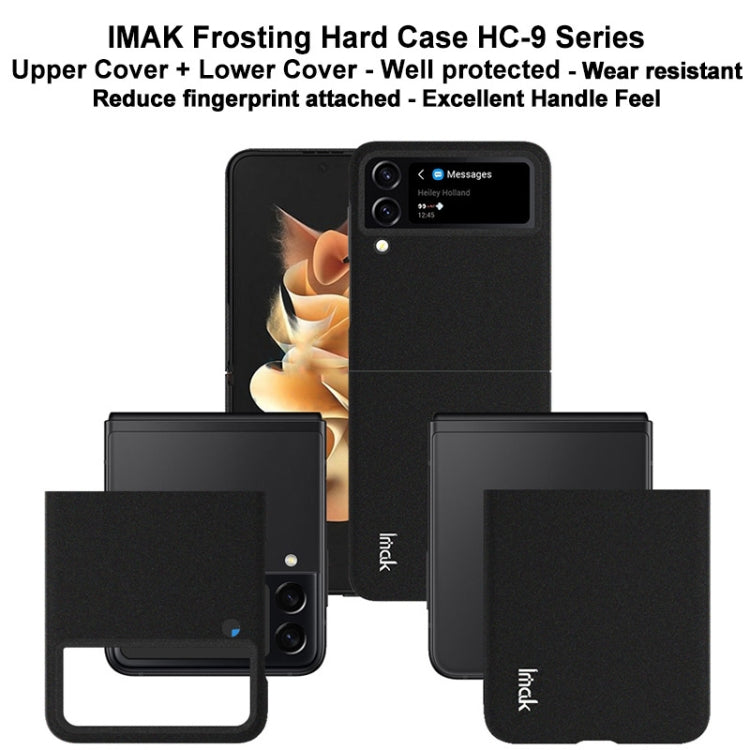 For Samsung Galaxy Z Flip4 imak HC-9 Series Frosted Hard Phone Case(Black)