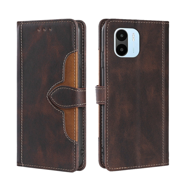 For Xiaomi Redmi A1 Skin Feel Magnetic Buckle Leather Phone Case