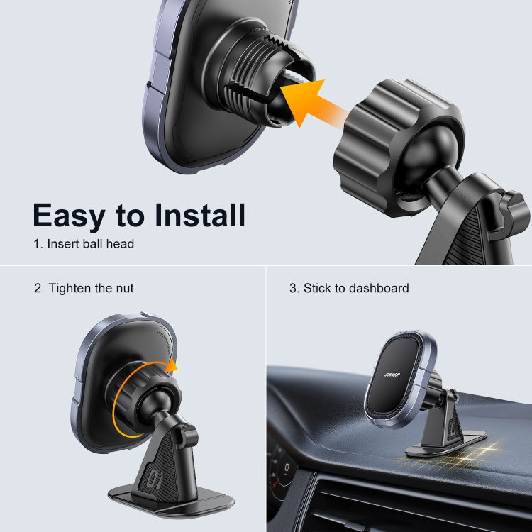 JOYROOM JR-ZS311 Super Stable Dashboard Magnetic Phone Car Mount(Space Grey)