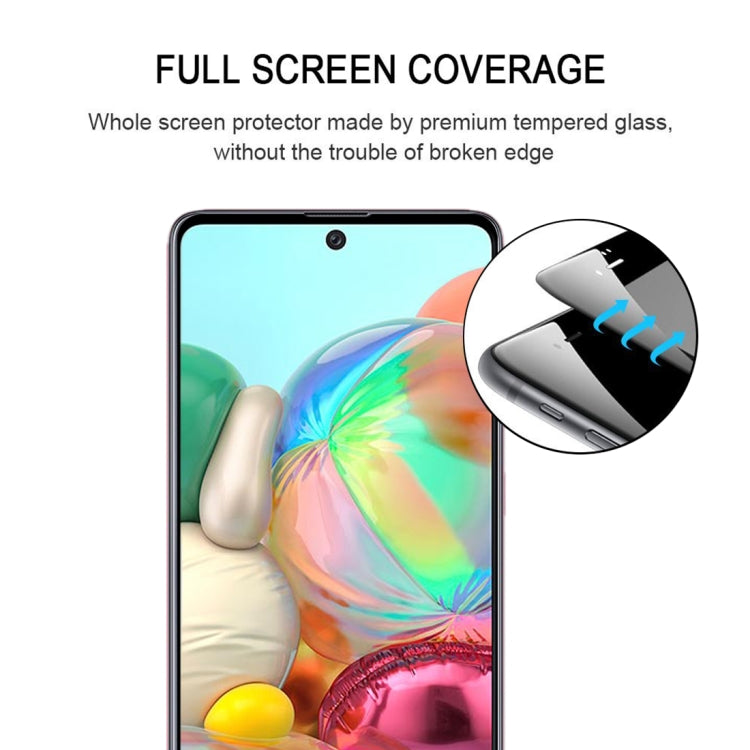 25 PCS 9H Surface Hardness 2.5D Full Glue Full Screen Tempered Glass Film For Galaxy A71 / A71s 5G UW