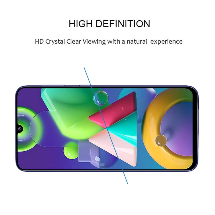 25 PCS 9H Surface Hardness 2.5D Full Glue Full Screen Tempered Glass Film For Galaxy M21