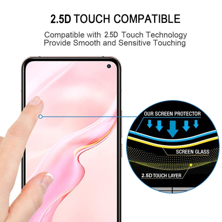 25 PCS 9H Surface Hardness 2.5D Full Glue Full Screen Tempered Glass Film For Vivo X30