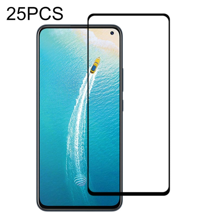 25 PCS 9H Surface Hardness 2.5D Full Glue Full Screen Tempered Glass Film For Vivo V17