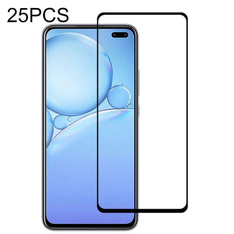 25 PCS 9H Surface Hardness 2.5D Full Glue Full Screen Tempered Glass Film For Vivo V19