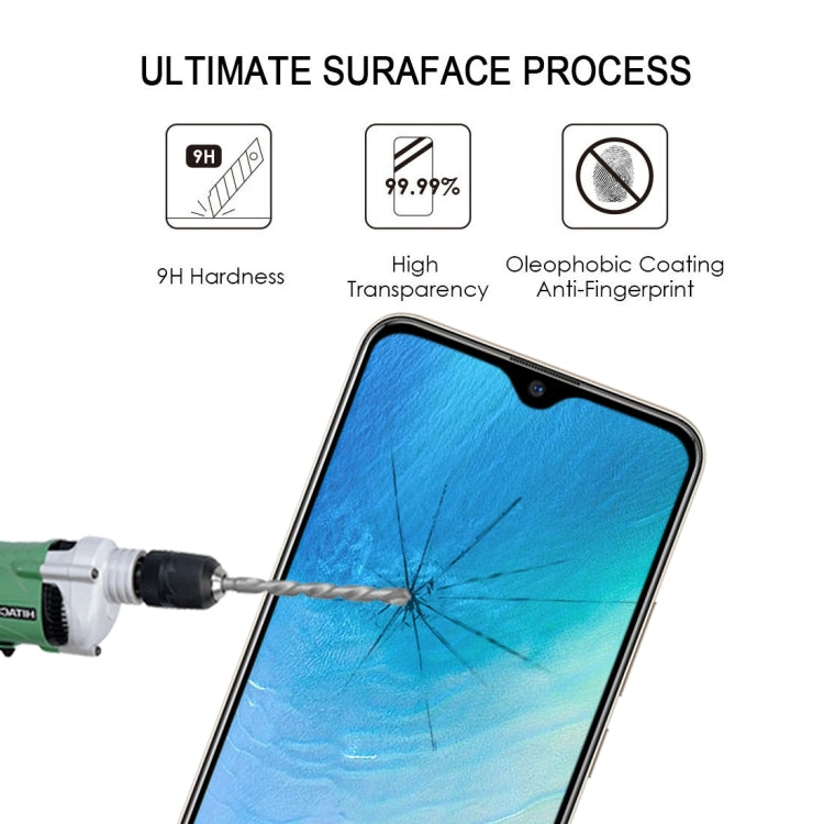 25 PCS 9H Surface Hardness 2.5D Full Glue Full Screen Tempered Glass Film For Vivo Y19