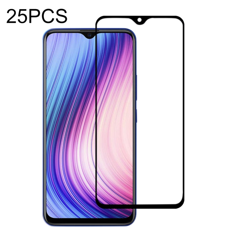 25 PCS 9H Surface Hardness 2.5D Full Glue Full Screen Tempered Glass Film For Vivo Y5s