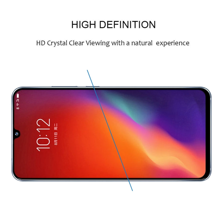 25 PCS 9H Surface Hardness 2.5D Full Glue Full Screen Tempered Glass Film For Vivo Z6
