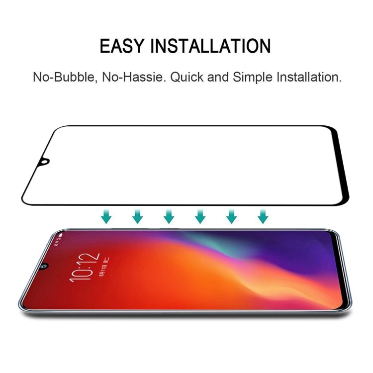 25 PCS 9H Surface Hardness 2.5D Full Glue Full Screen Tempered Glass Film For Vivo Z6