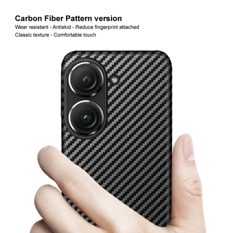 For Asus ZenFone 9 5G IMAK Ruiyi Series Carbon Fiber PU + PC Phone Case
