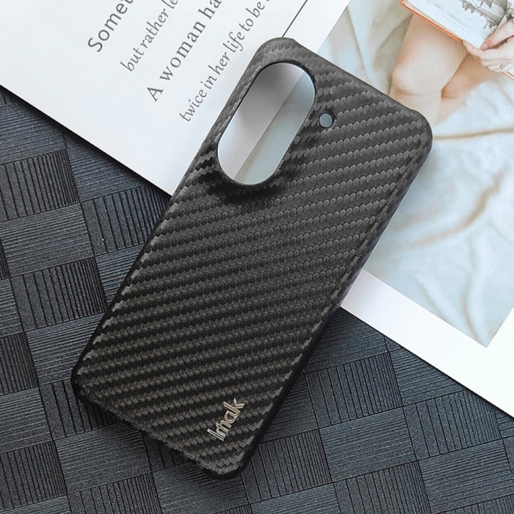 For Asus ZenFone 9 5G IMAK Ruiyi Series Carbon Fiber PU + PC Phone Case