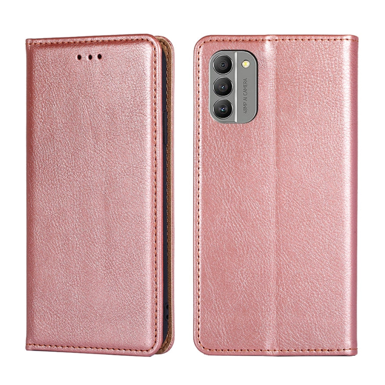 For Nokia G400 Gloss Oil Solid Color Magnetic Leather Phone Case
