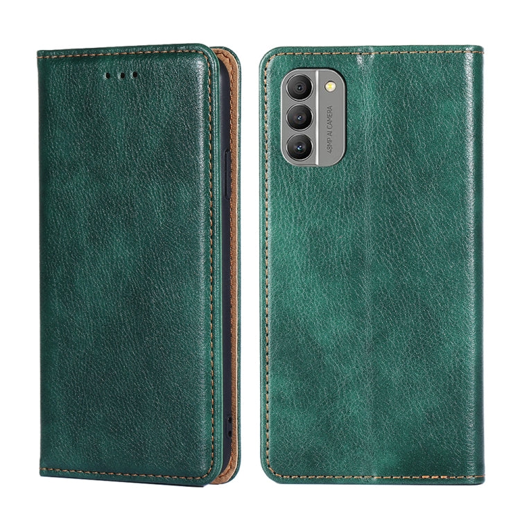 For Nokia G400 Gloss Oil Solid Color Magnetic Leather Phone Case