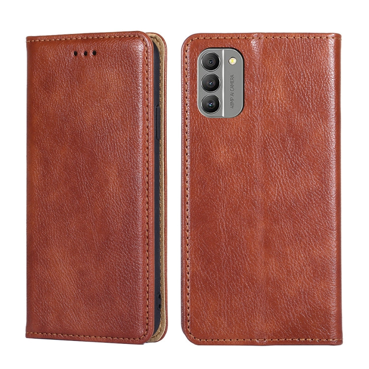 For Nokia G400 Gloss Oil Solid Color Magnetic Leather Phone Case