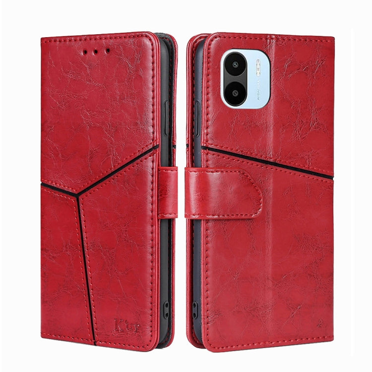 For Xiaomi Redmi A1 Geometric Stitching Leather Phone Case