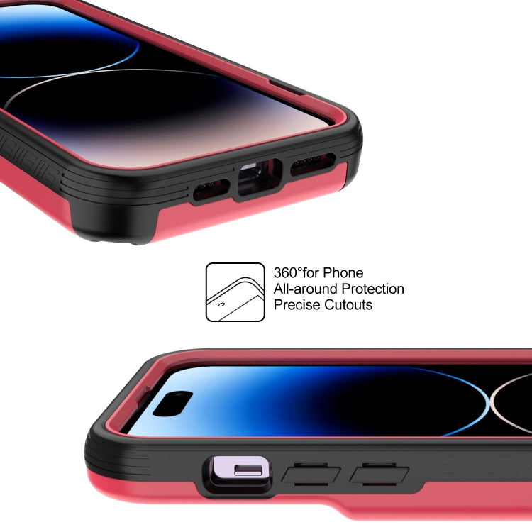 For iPhone 14 3 in 1 PC + TPU Mirror Phone Case
