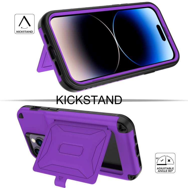 For iPhone 14 Pro 3 in 1 PC + TPU Mirror Phone Case