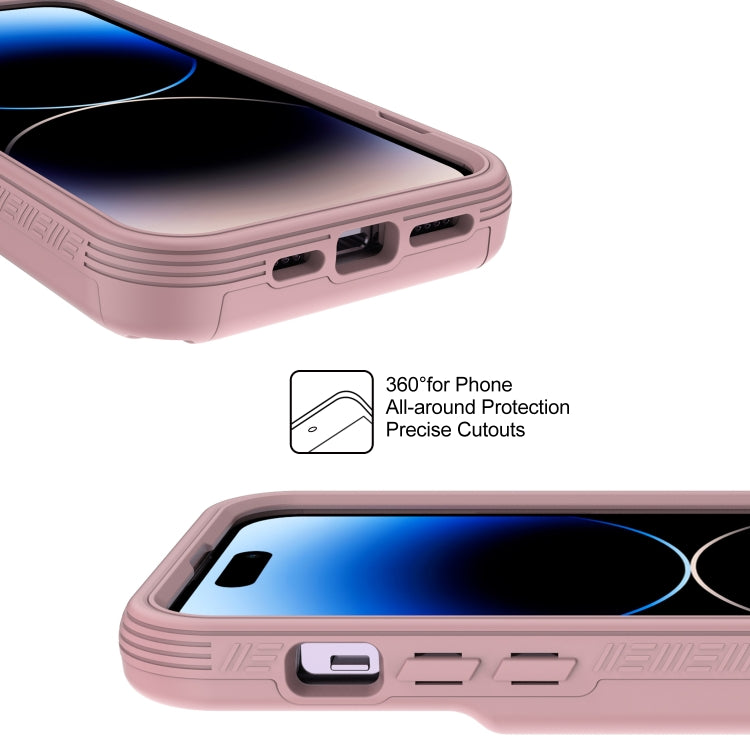 For  iPhone 14 Pro Max 3 in 1 PC + TPU Mirror Phone Case