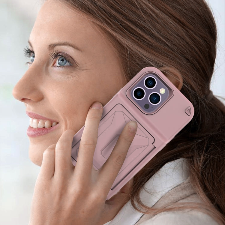 For  iPhone 14 Pro Max 3 in 1 PC + TPU Mirror Phone Case