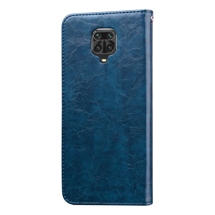 For Xiaomi Redmi Note 9 Pro Business Style Oil Wax Texture Horizontal Flip Leather Case, with Holder & Card Slots & Wallet