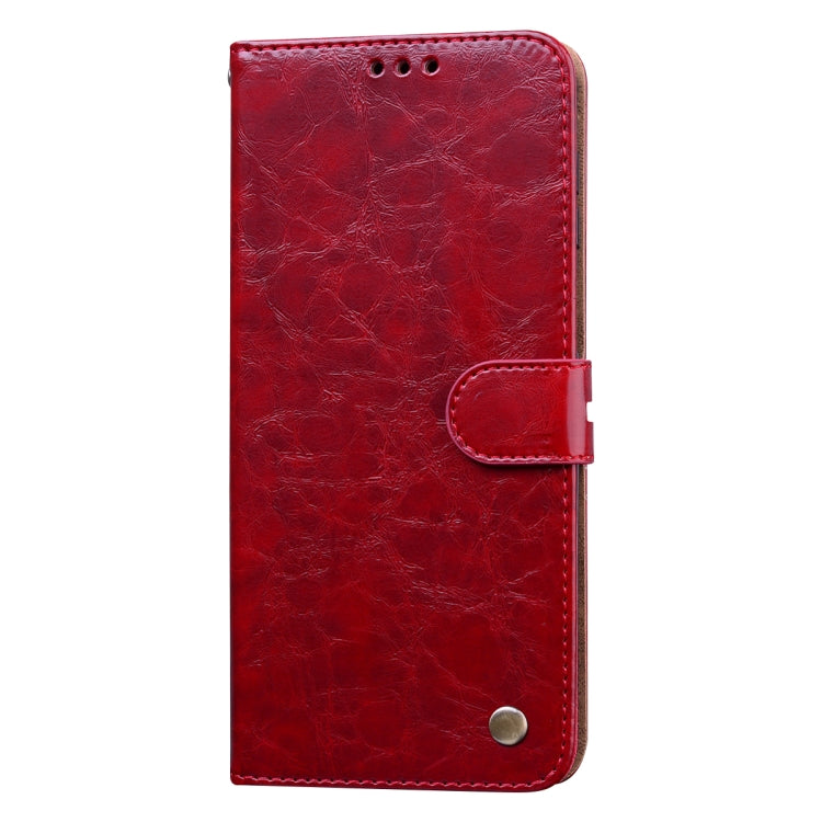 For Xiaomi Redmi Note 9 Pro Business Style Oil Wax Texture Horizontal Flip Leather Case, with Holder & Card Slots & Wallet