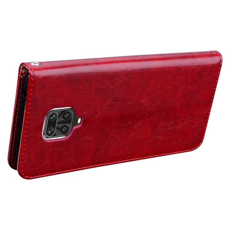 For Xiaomi Redmi Note 9 Pro Business Style Oil Wax Texture Horizontal Flip Leather Case, with Holder & Card Slots & Wallet
