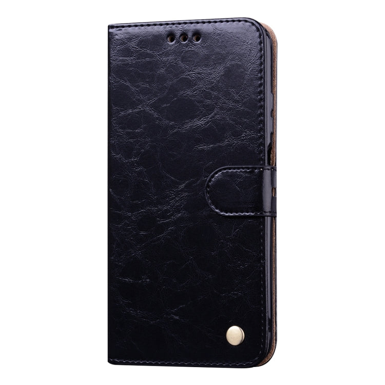 For Huawei P40 Lite Business Style Oil Wax Texture Horizontal Flip Leather Case, with Holder & Card Slots & Wallet