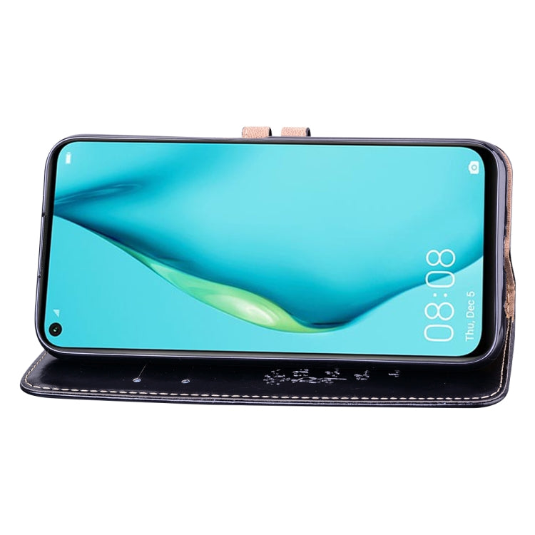 For Huawei P40 Lite Business Style Oil Wax Texture Horizontal Flip Leather Case, with Holder & Card Slots & Wallet