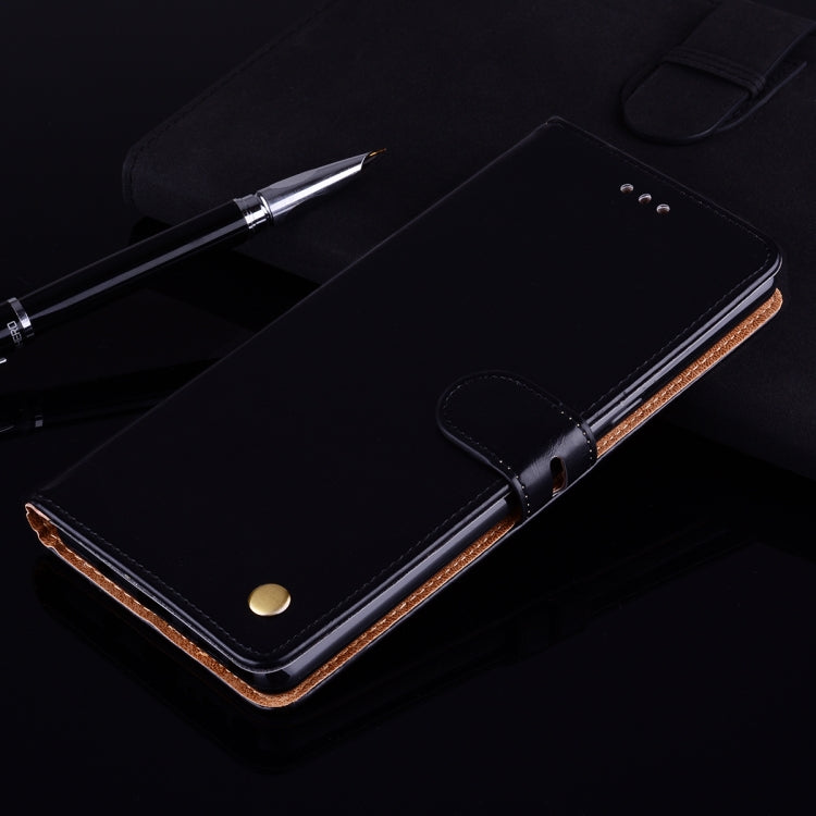 For Huawei P40 Lite Business Style Oil Wax Texture Horizontal Flip Leather Case, with Holder & Card Slots & Wallet