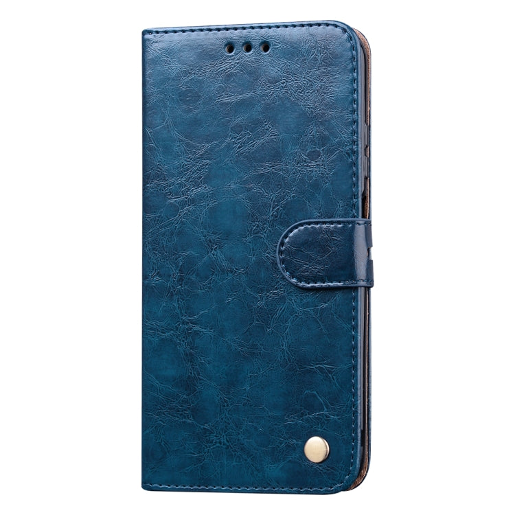 For Huawei P40 Lite Business Style Oil Wax Texture Horizontal Flip Leather Case, with Holder & Card Slots & Wallet
