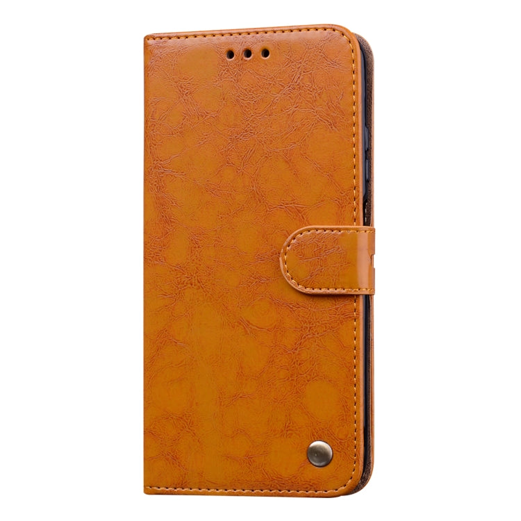 For Huawei P40 Lite Business Style Oil Wax Texture Horizontal Flip Leather Case, with Holder & Card Slots & Wallet