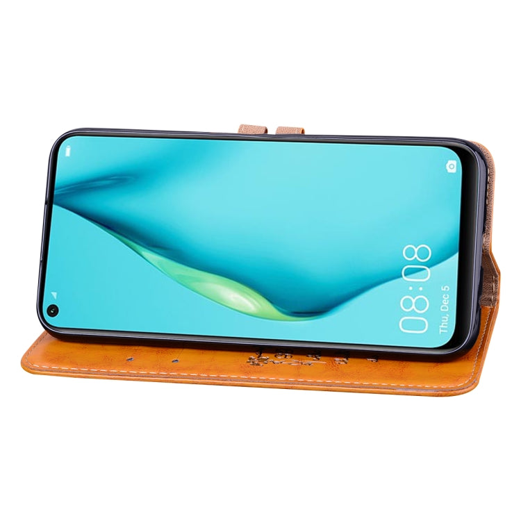 For Huawei P40 Lite Business Style Oil Wax Texture Horizontal Flip Leather Case, with Holder & Card Slots & Wallet